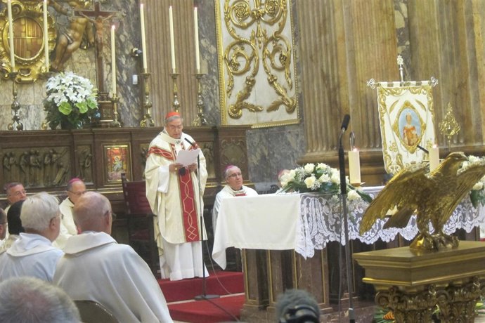 El cardenal arzobispo de Barcelona, Lluís Martínez Sistach