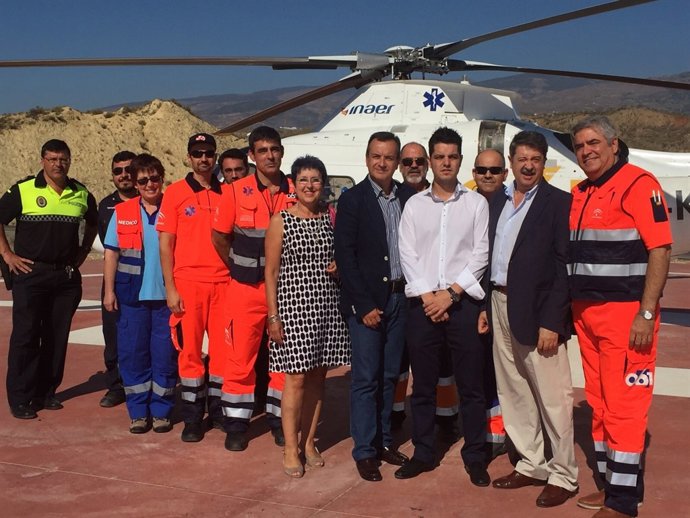Inaugurado un nuevo helipuerto del 061 en Ugíjar (Granada)