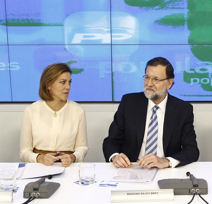 María Dolores de Cospedal y Mariano Rajoy