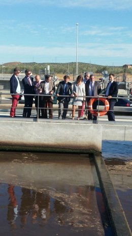 Inauguración de la estación depuradora de aguas residuales de Alcaudete.