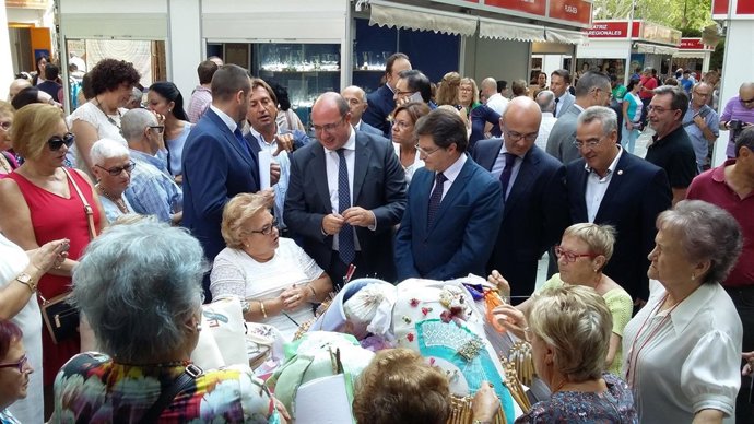 Pedro Antonio Sánchez, durante la inauguración de Feramur