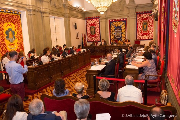 Imagen del Pleno del Ayuntamiento de Cartagena