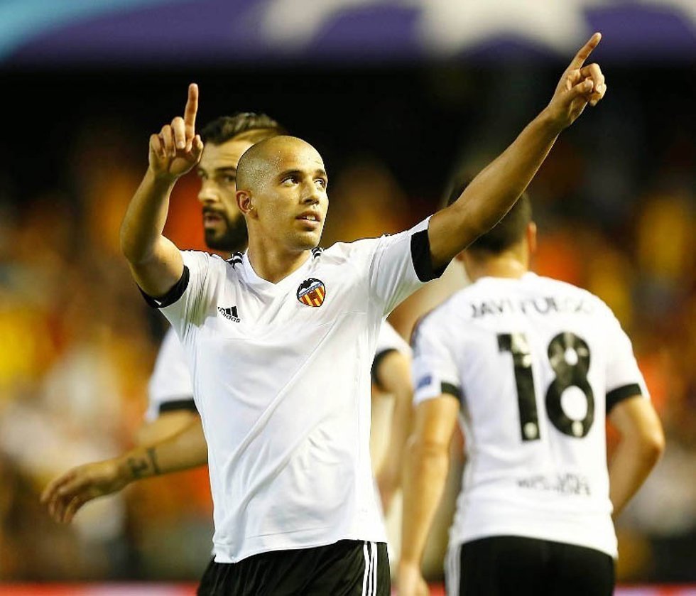 Valencia Cf vs AS Monaco, Sofiane Feghouli