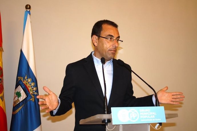El portavoz del PP en el Ayuntamiento de Huelva, Ángel Sánchez. 