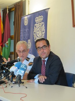 El comisario Pedro Garijo y el subdelgado Miguel Briones