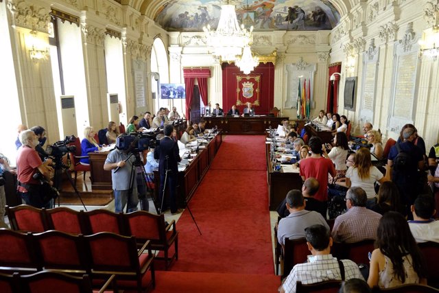 Pleno del Ayuntamiento de Málaga septiembre 2015