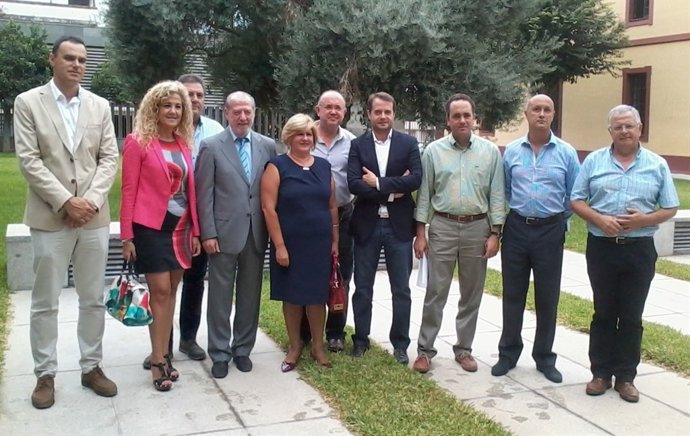 Reunión de alcaldes del Aljarafe en la Diputación de Sevilla