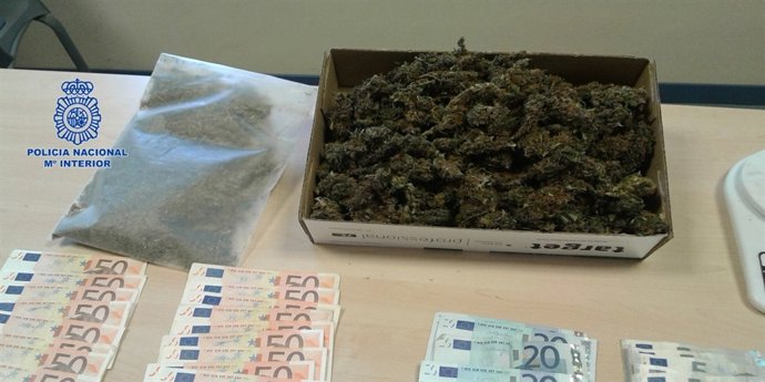 Material incautado por la Policía Nacional