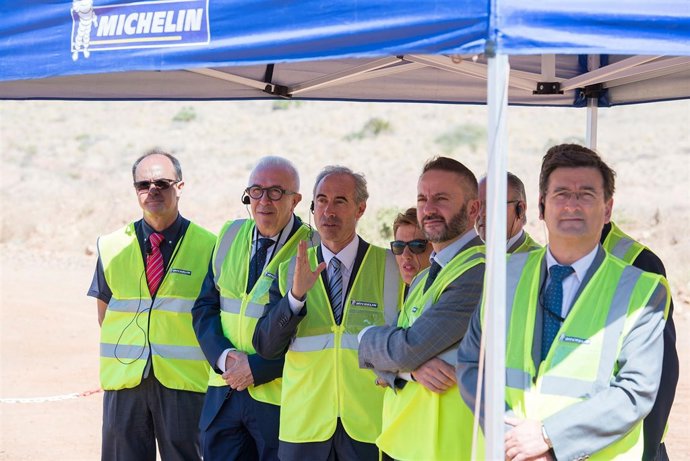 Sánchez Maldonado durante su visita al Centro de Experiencias Michelin