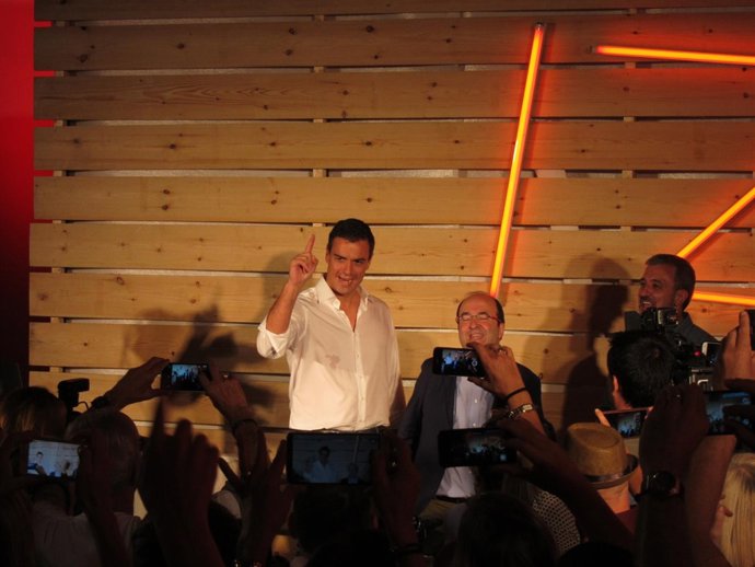 Pedro Sánchez (PSOE) Miquel Iceta (PSC)