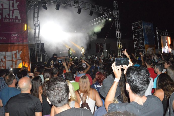Festival Rock in Ría de Punta Umbría. 