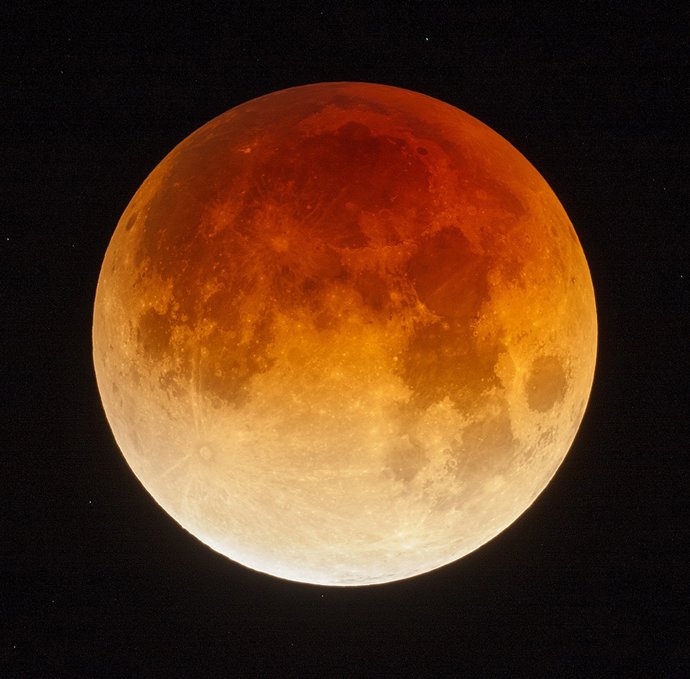 Imagen de un eclipse lunar