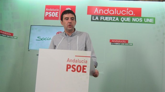 El portavoz del grupo socialista en el Parlamento andaluz, Mario Jiménez.