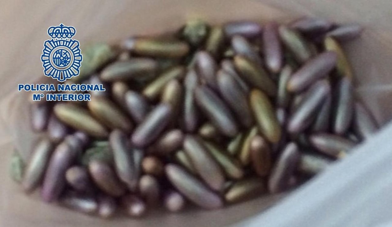 Droga intervenida por la Policía Nacional en Melilla