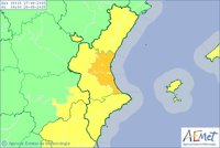 Nivel naranja de preemergencia por tormentas en el litoral de Valencia