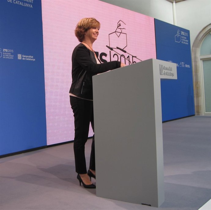 La consellera M.Borràs, resultados del 27S