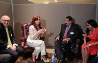 Cristina Fernández y Nicolás Maduro mantienen una reunión en Nueva York