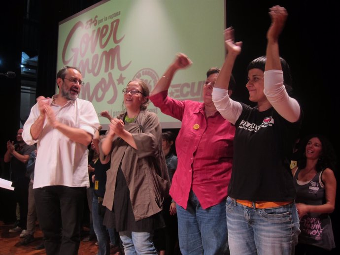 Antonio Baños, Anna Gabriel, Gabriela Serra, Eulàlia Reguant (CUP)