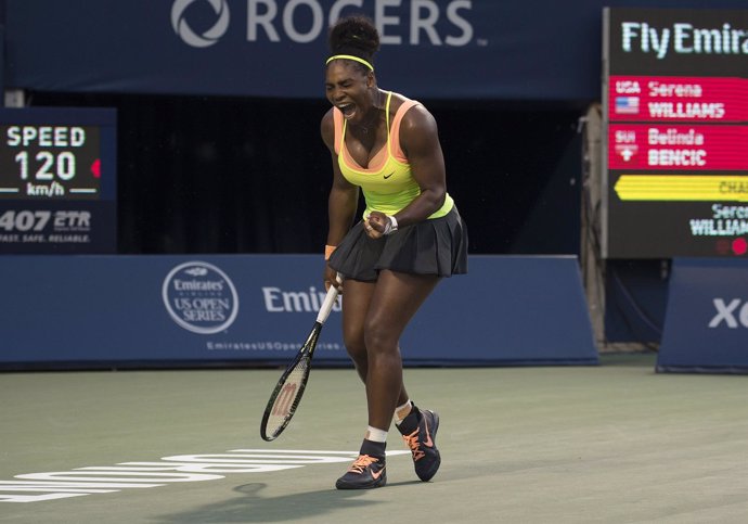 Serena Williams celebra un punto