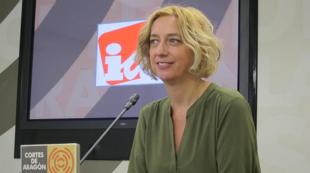 La diputada de IU en las Cortes de Aragón, Patricia Luquin.