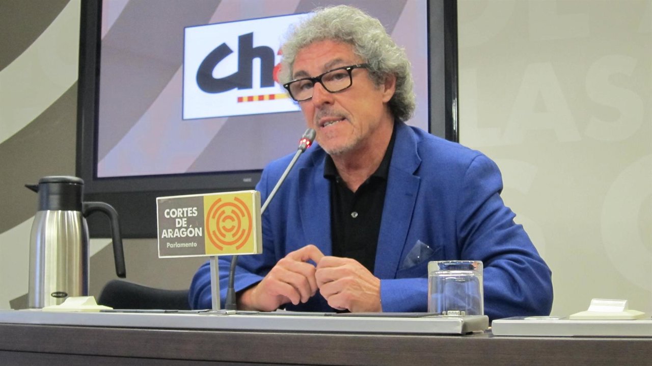 El portavoz de CHA en las Cortes de Aragón, Gregorio Briz.