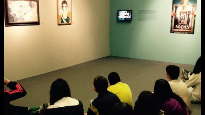 Una de las actividades desarrolladas en el espacio de Margaret Keane.