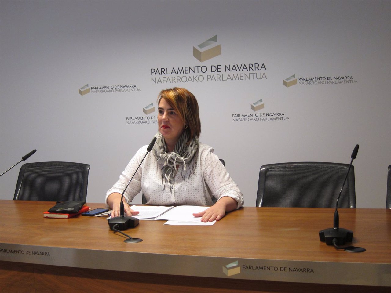 La presidenta del Parlamento de Navarra, Ainhoa Aznárez