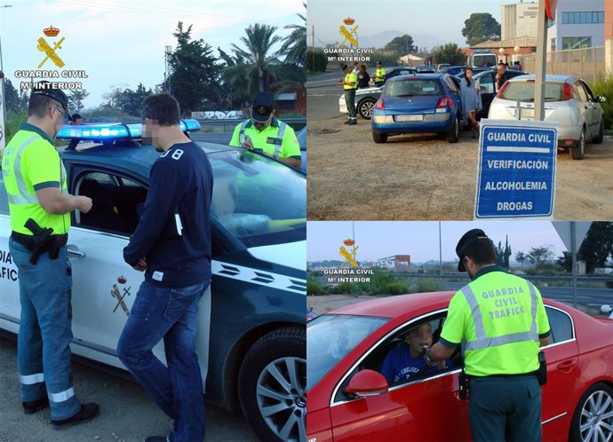 Imagen de controles de alcoholemia de la Guardia Civil