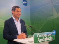 Moreno (PP) pide a C's que deje de estar "al servicio del PSOE" y permita el debate sobre el impuesto de hidrocarburos