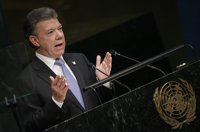 Santos, "más optimista que nunca" sobre "una Colombia en paz"