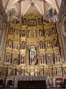 Retablo mayor de la Iglesia Parroquial de Ibdes