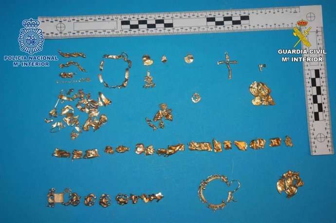 Joyas recuperadas en robos de viviendas en Jerez