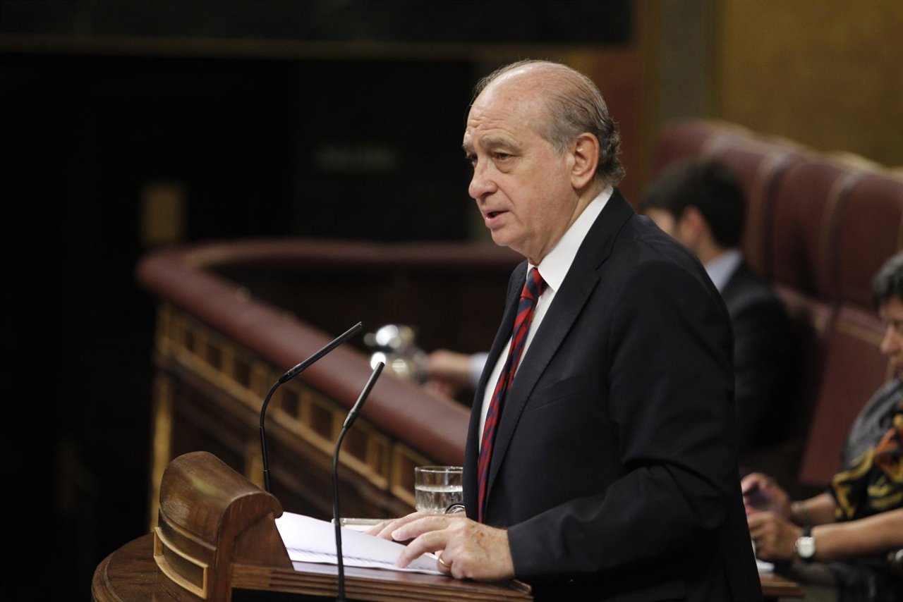 El ministro del Interior, Jorge Fernández Díaz, en el Congreso