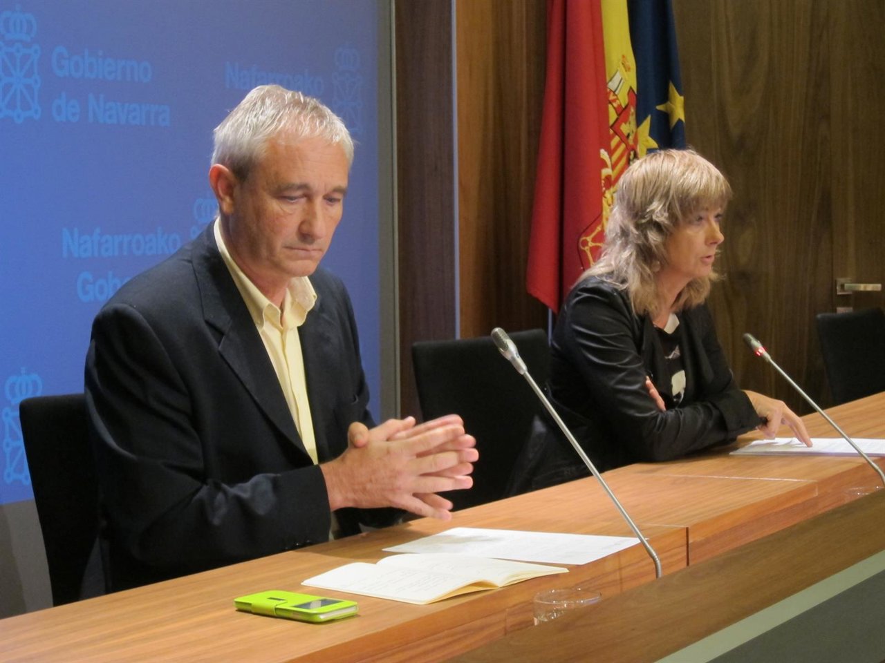 Mikel Aranburu y Ana Ollo.