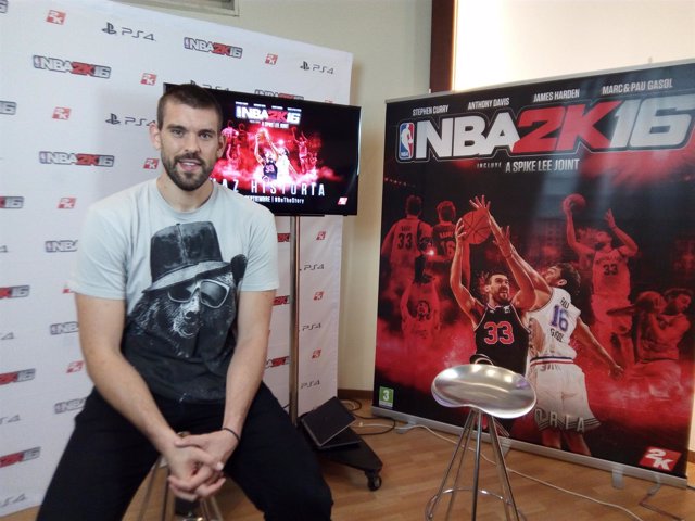 Marc Gasol, imagen del  videojuego NBA 2K16
