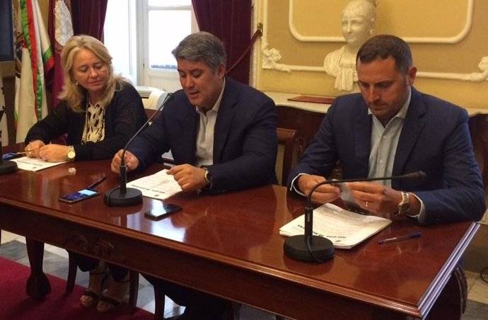 Concejales del PP en el Ayuntamiento de Cádiz