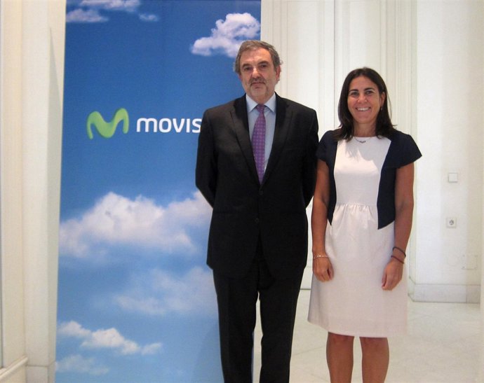 Luis Miguel Gilpérez, Telefónica España, y María Jesús Almazor, Territorio Sur