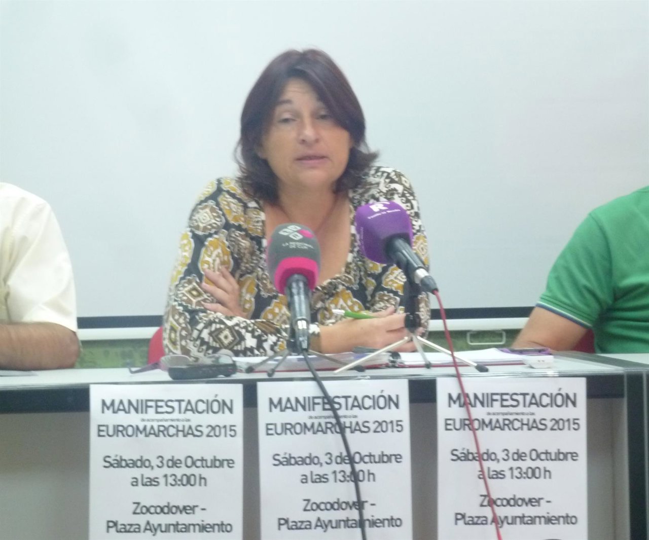 Olga Ávalos, portavoz de la Asamblea de la Dignidad de Toledo
