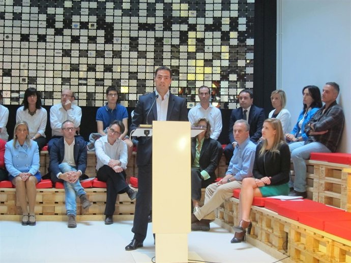 Imanol Pradales en la presentación del convenio con MassChallenge