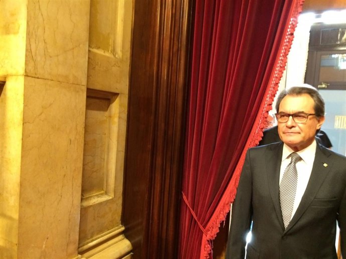 Artur Mas en el pleno del Parlament