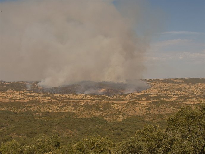 Incendio en Cerro Muriano