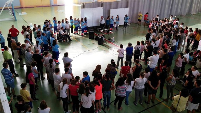 Asistentes al taller de reanimación cardiopulmonar