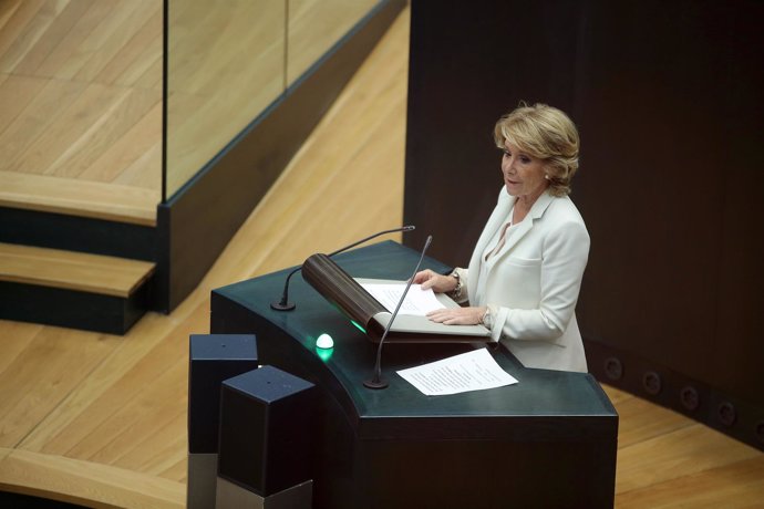 Esperanza Aguirre en el Pleno