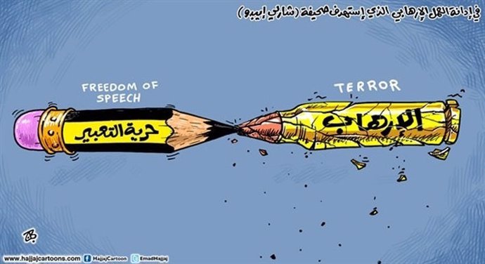 Viñeta sobre atentado Charlie Hebdo