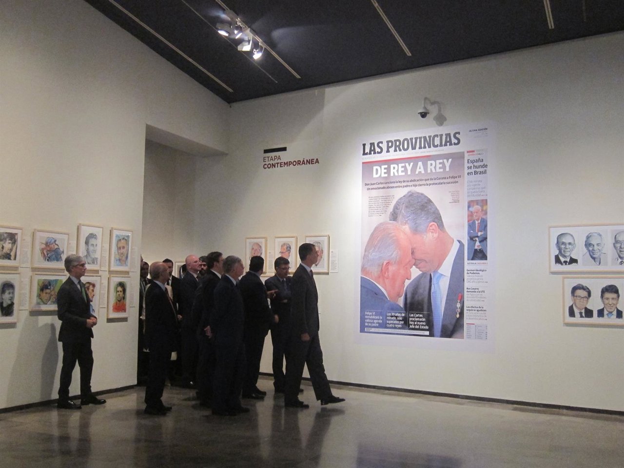 El Rey Felipe VI inaugura una exposición en Valencia