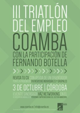 Cartel del III Triatlón del Empleo