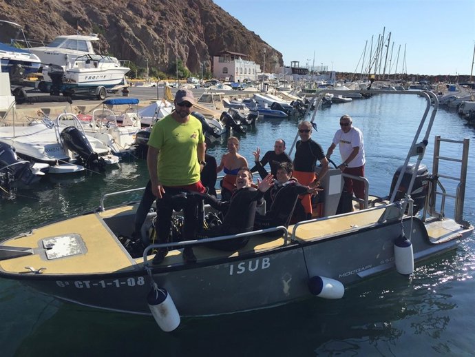 Práctica de submarino en la iniciativa aventura 'Costa de Almería'