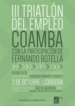 Cartel del III Triatlón del Empleo