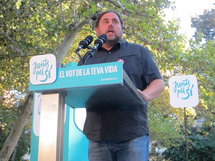 Oriol Junqueras, en la campaña del 27S (Archivo)