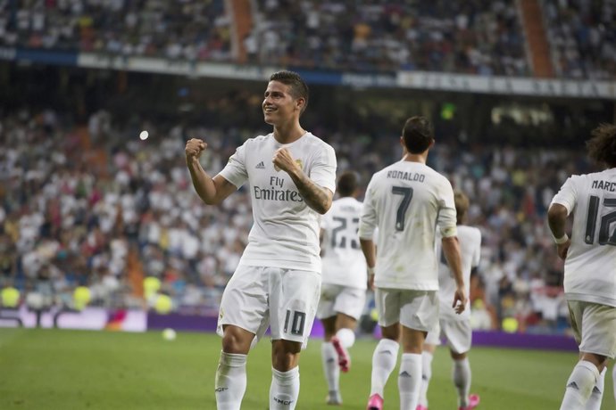 Real Madrid vs Real Betis, James Rodriguez celebracion gol